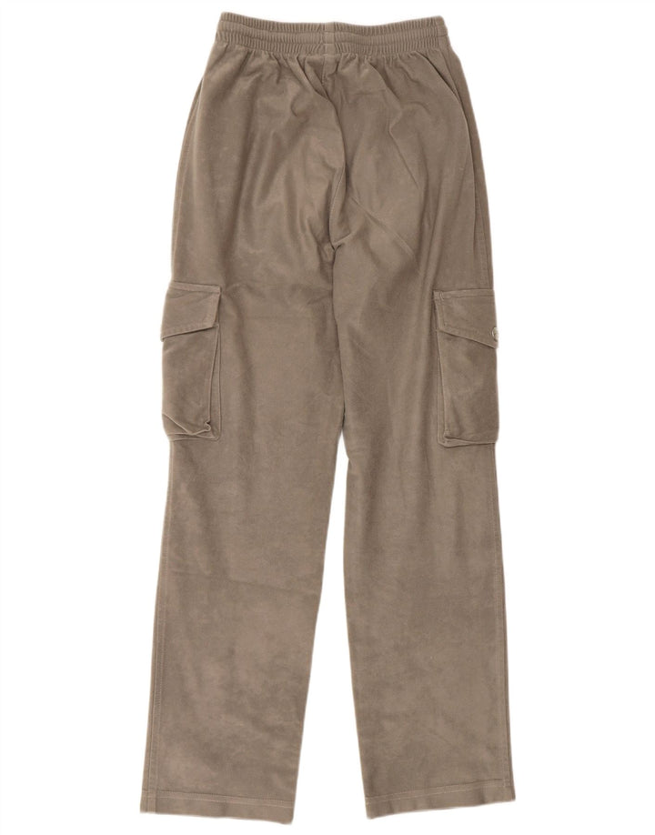 Diadora Womens Cargo Tracksuit Trousers UK 6 XS Brown Polyester