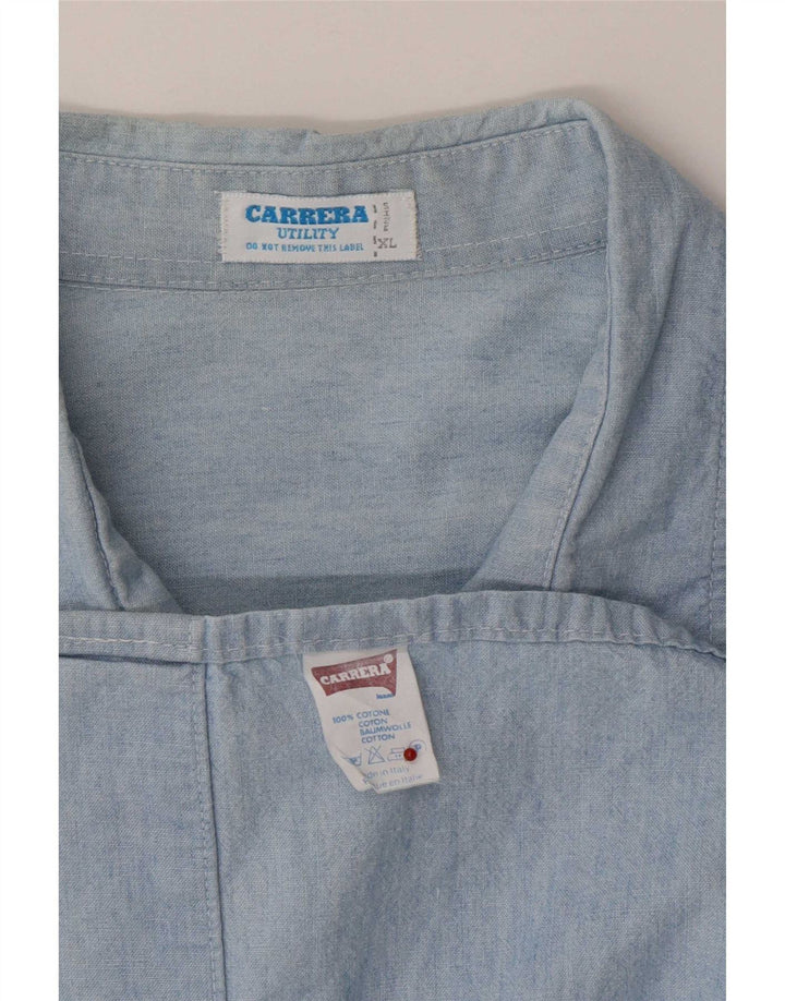 Carrera Mens Shirt XL Blue Cotton