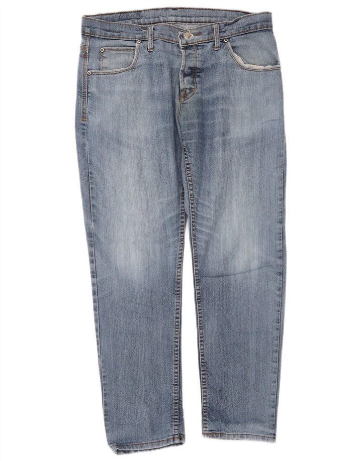 Lee Womens Straight Jeans W34 L28 Blue