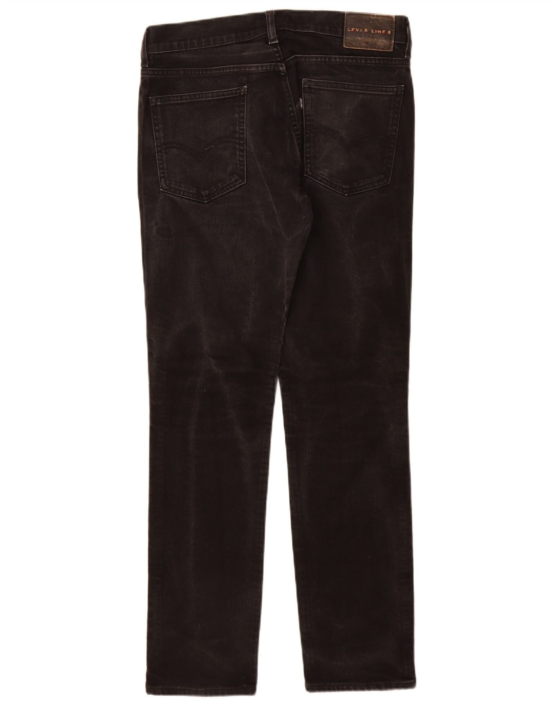 Levi's Womens Line 8 Slim Jeans W30 L32 Black Cotton
