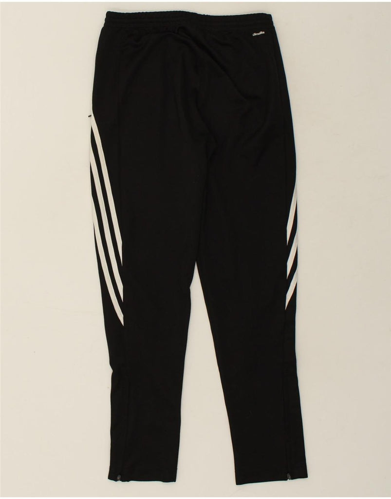 ADIDAS Boys Climalite Tracksuit Trousers 13-14 Years Black Polyester | Vintage Adidas | Thrift | Second-Hand Adidas | Used Clothing | Messina Hembry 