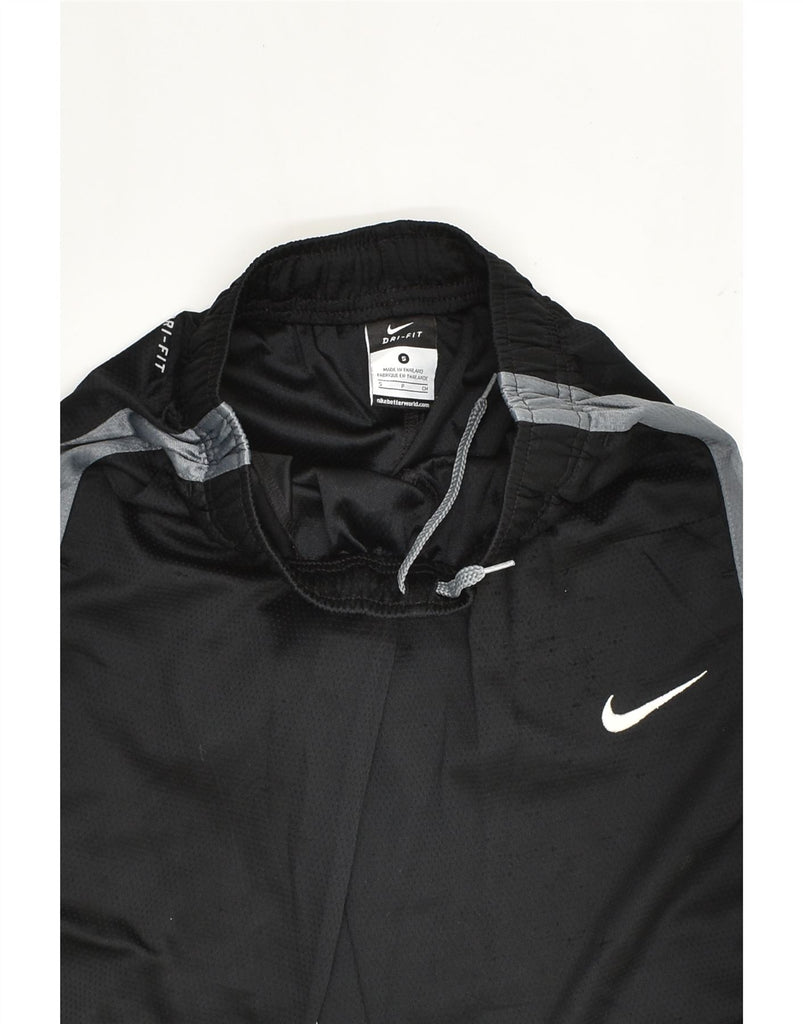 NIKE Boys Tracksuit Trousers 6-7 Years Black Polyester | Vintage Nike | Thrift | Second-Hand Nike | Used Clothing | Messina Hembry 