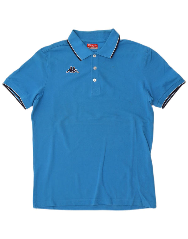 Kappa Mens Polo Shirt Medium Blue Cotton