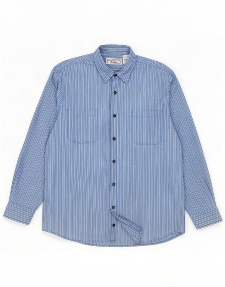 Levi's Mens Shirt XL Blue Striped Cotton