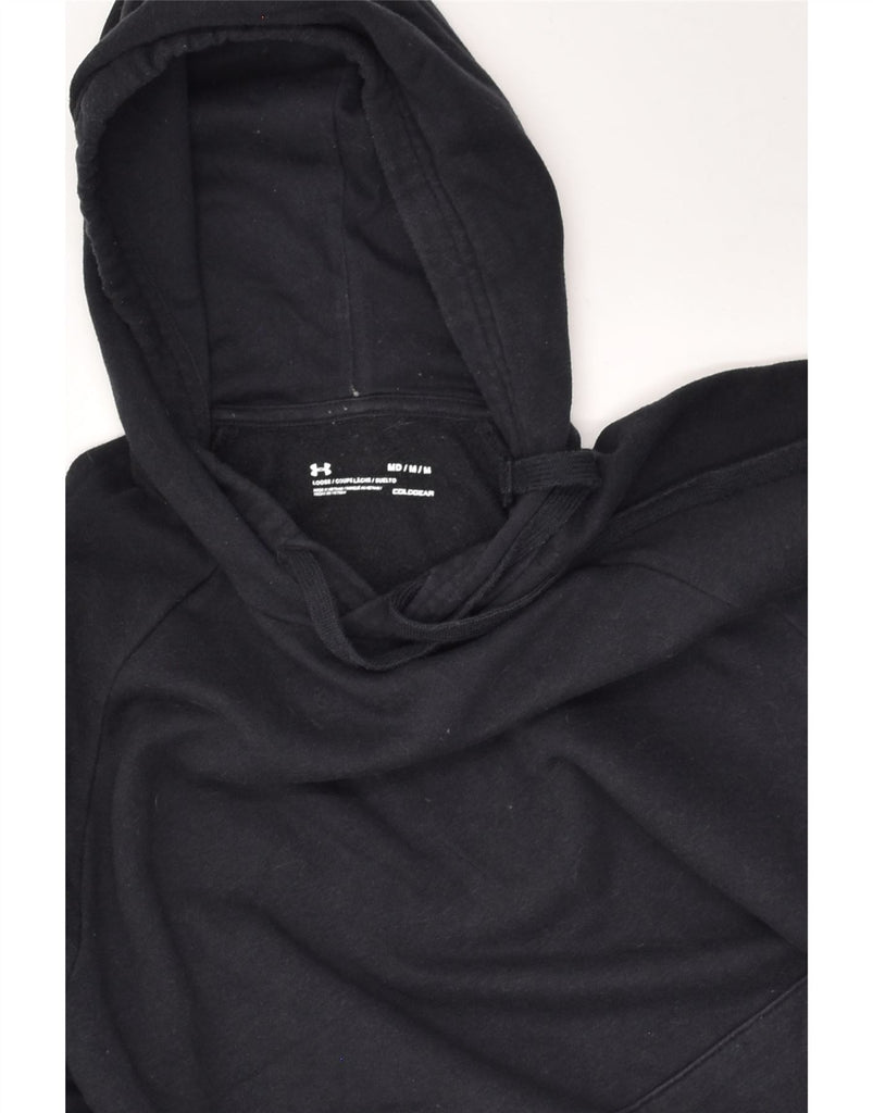 UNDER ARMOUR Mens Hoodie Jumper Medium Black Cotton | Vintage Under Armour | Thrift | Second-Hand Under Armour | Used Clothing | Messina Hembry 