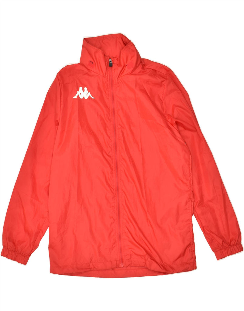 KAPPA Boys Hooded Rain Jacket 13-14 Years Red Polyester | Vintage Kappa | Thrift | Second-Hand Kappa | Used Clothing | Messina Hembry 