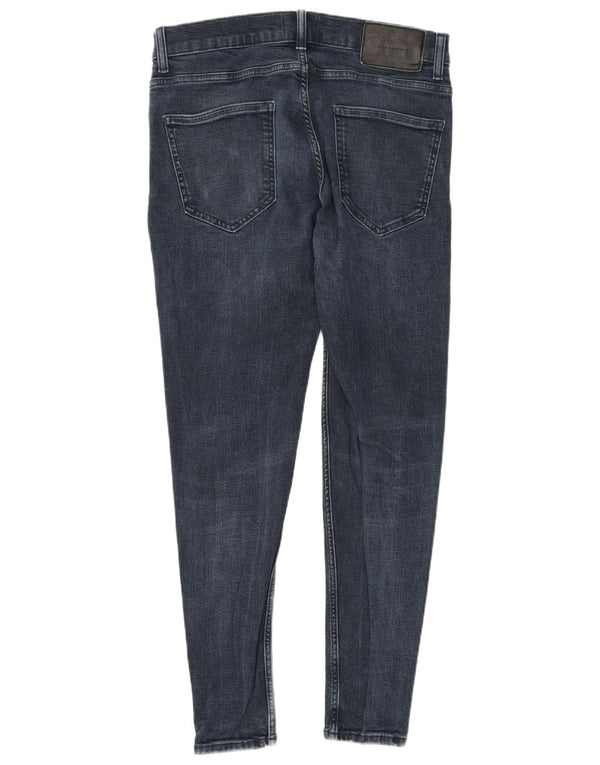 Zara Mens Skinny Jeans EU 42 Large W32 L29 Navy Blue Cotton