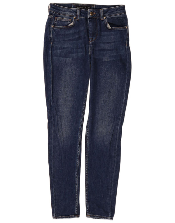 Karen Millen Womens Skinny Jeans UK 8 Small W26 L29 Blue Cotton
