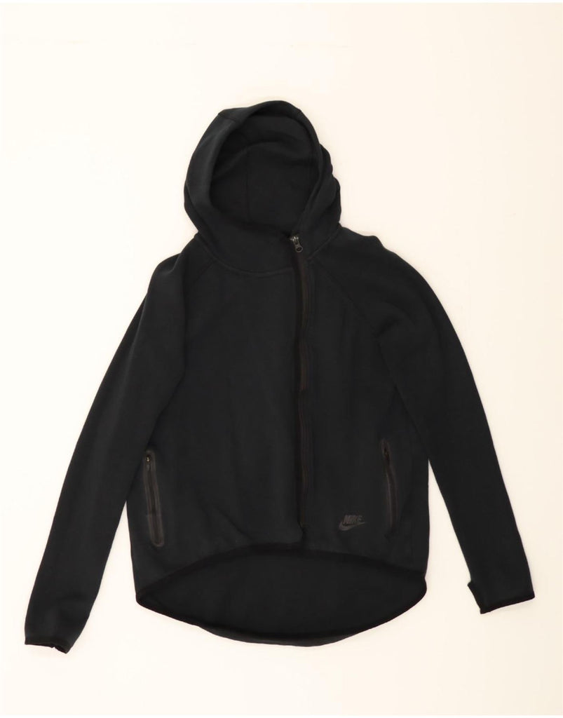 NIKE Mens Zip Hoodie Sweater Small Black Cotton Vintage Nike and Second-Hand Nike from Messina Hembry 