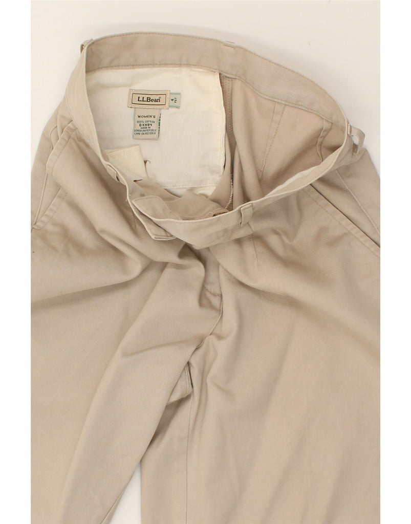 L.L.BEAN Womens Petite Tapered Chino Trousers US 4 Small W24 L28  Beige | Vintage L.L.Bean | Thrift | Second-Hand L.L.Bean | Used Clothing | Messina Hembry 
