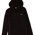 Puma Girls Zip Hoodie Sweater 15-16 Years Black Polyester
