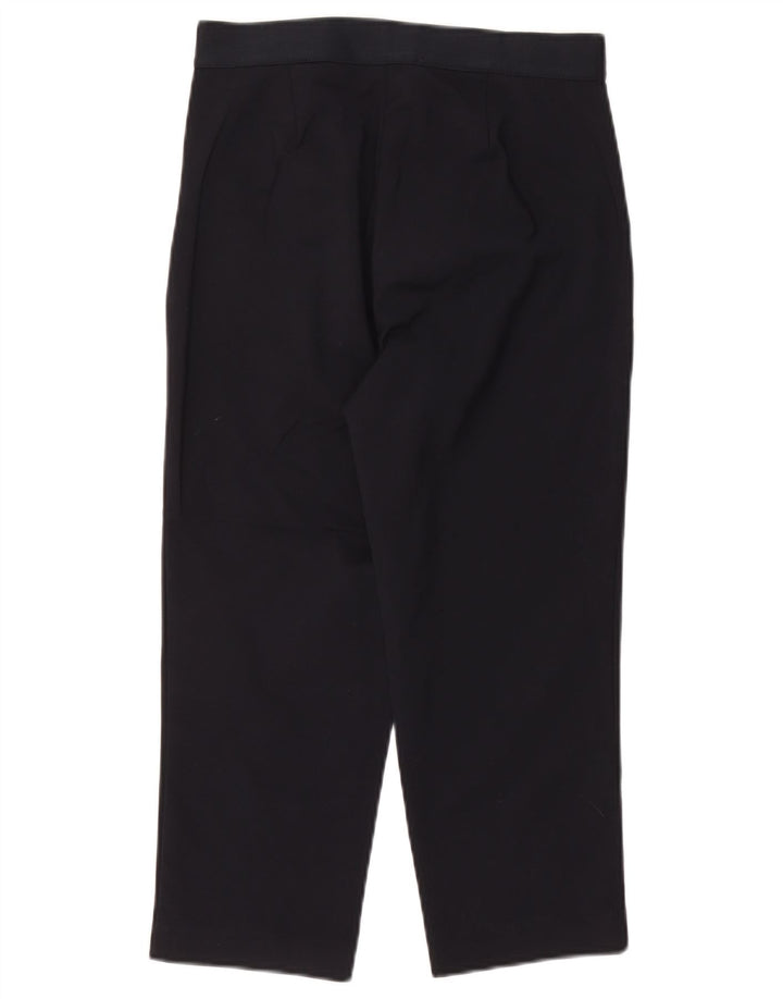 Marks & Spencer Womens Capri Trousers UK 10 Small W27 L22 Navy Blue