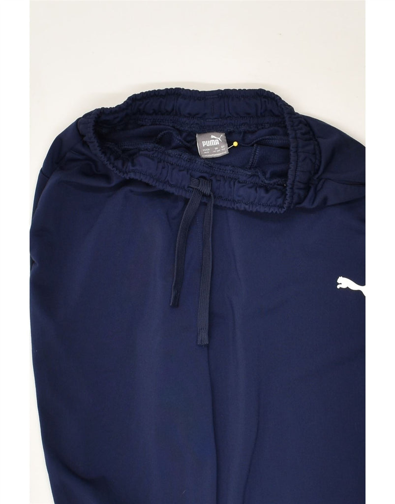 PUMA Boys Tracksuit Trousers 11-12 Years Navy Blue Polyester | Vintage Puma | Thrift | Second-Hand Puma | Used Clothing | Messina Hembry 