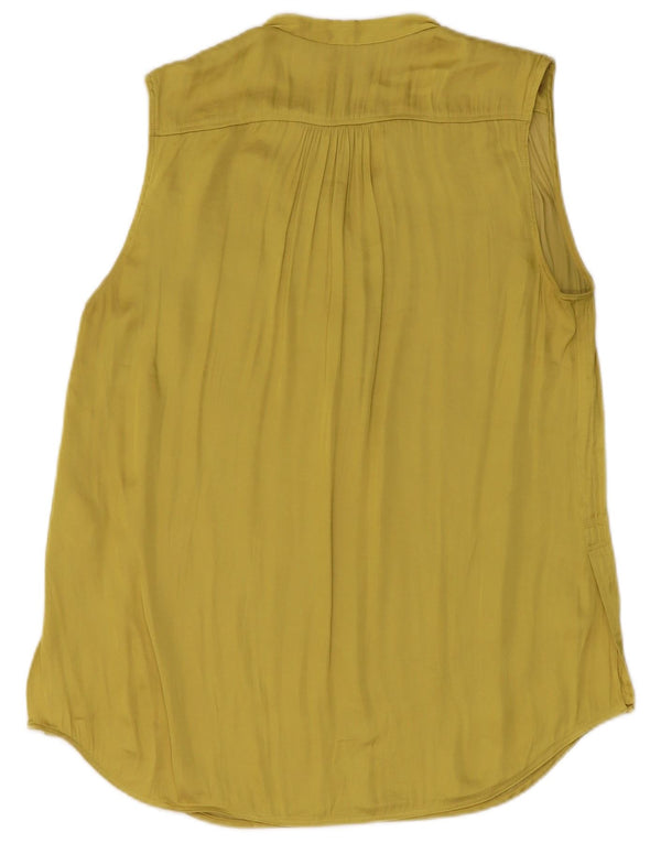 Jigsaw Womens Sleeveless Tunic Top Large Yellow Polyester