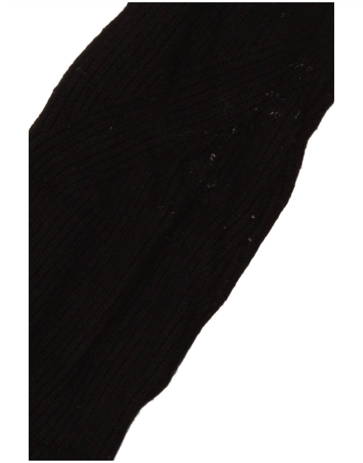 Marks & Spencer Womens Open Cardigan Sweater UK 14 Large Black Viscose