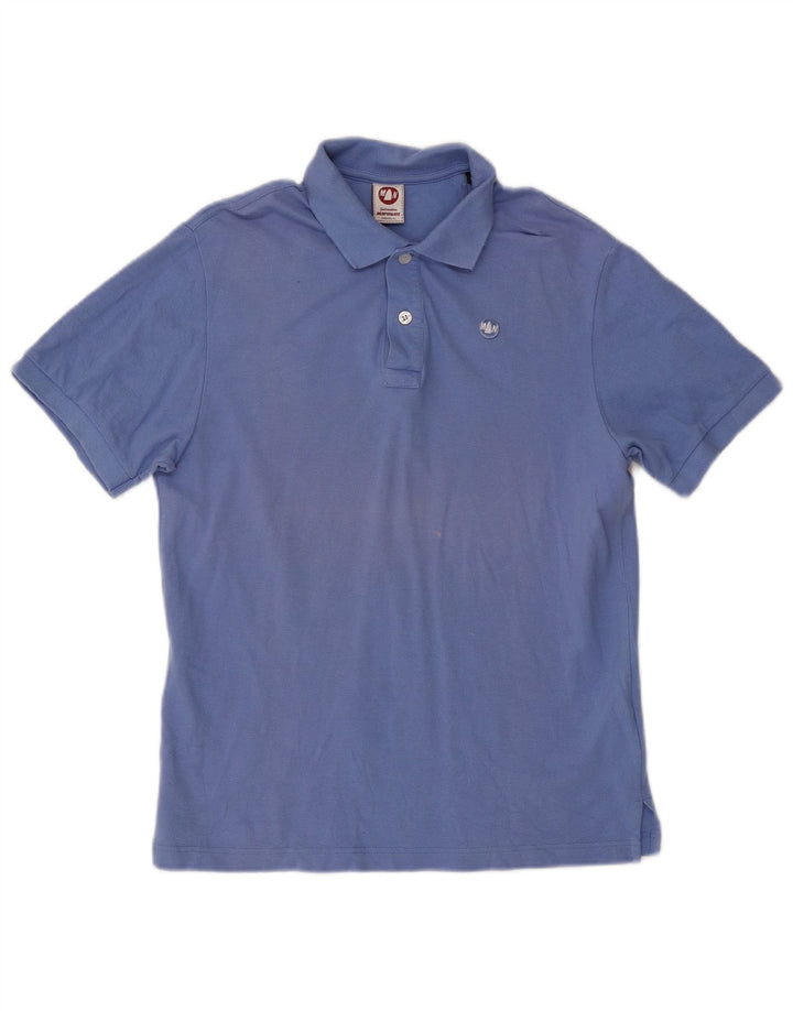 Murphy & Nye Mens Polo Shirt Large Blue Cotton