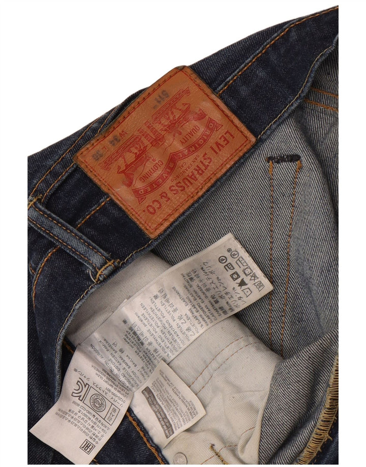 Levi's Mens 511 Slim Jeans W34 L30 Blue Cotton