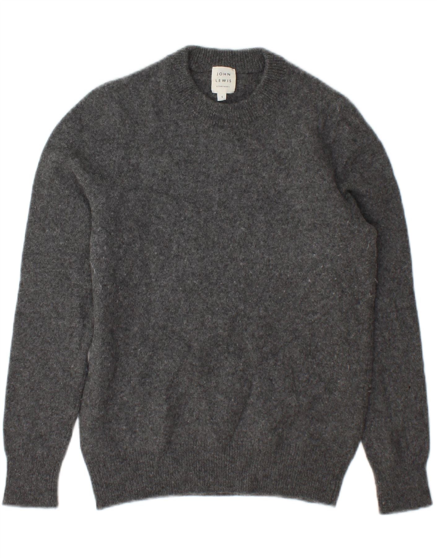 JOHN LEWIS Womens Crew Neck Jumper Sweater UK 10 Small Grey