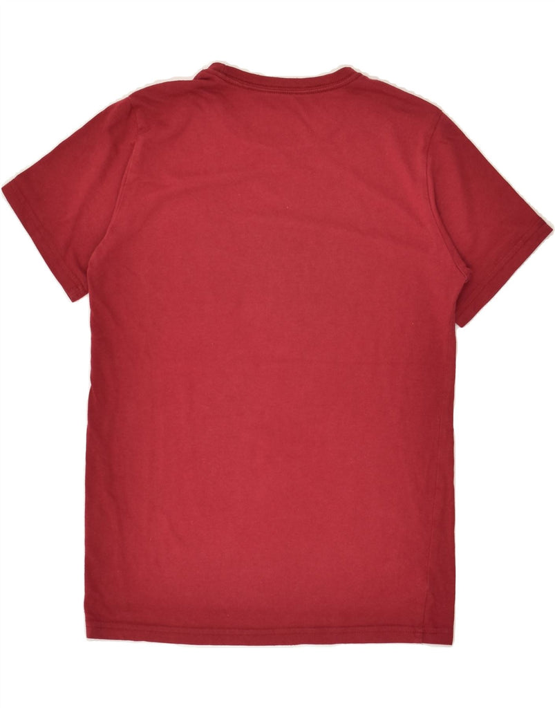 QUIKSILVER Boys Graphic T-Shirt Top 13-14 Years Burgundy Cotton | Vintage Quiksilver | Thrift | Second-Hand Quiksilver | Used Clothing | Messina Hembry 