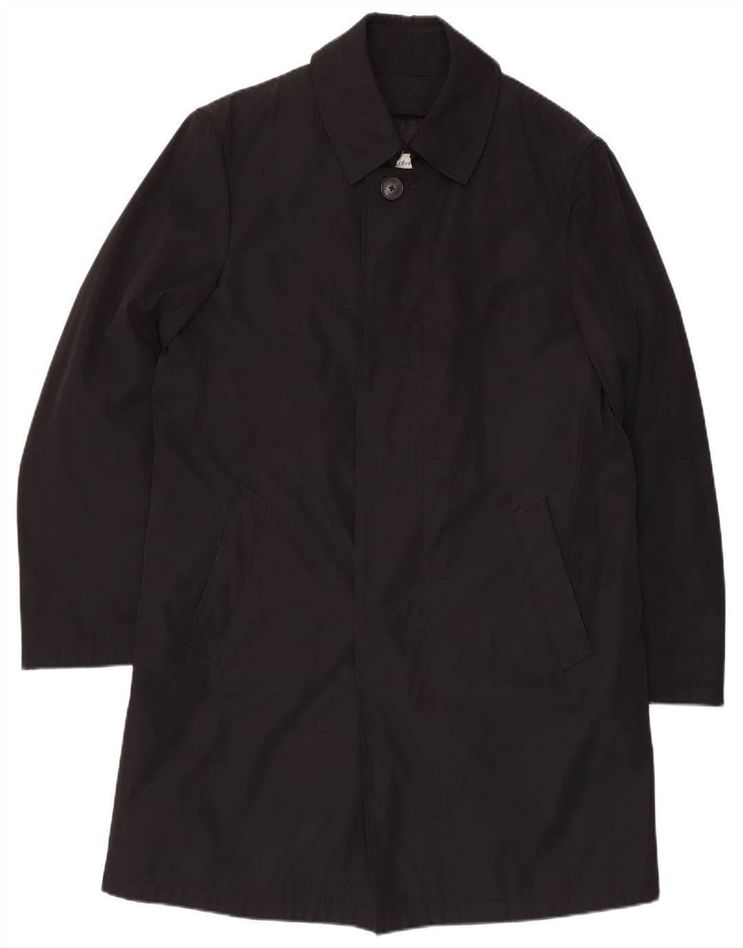 Calvin Klein Mens Overcoat UK 40 Large Black