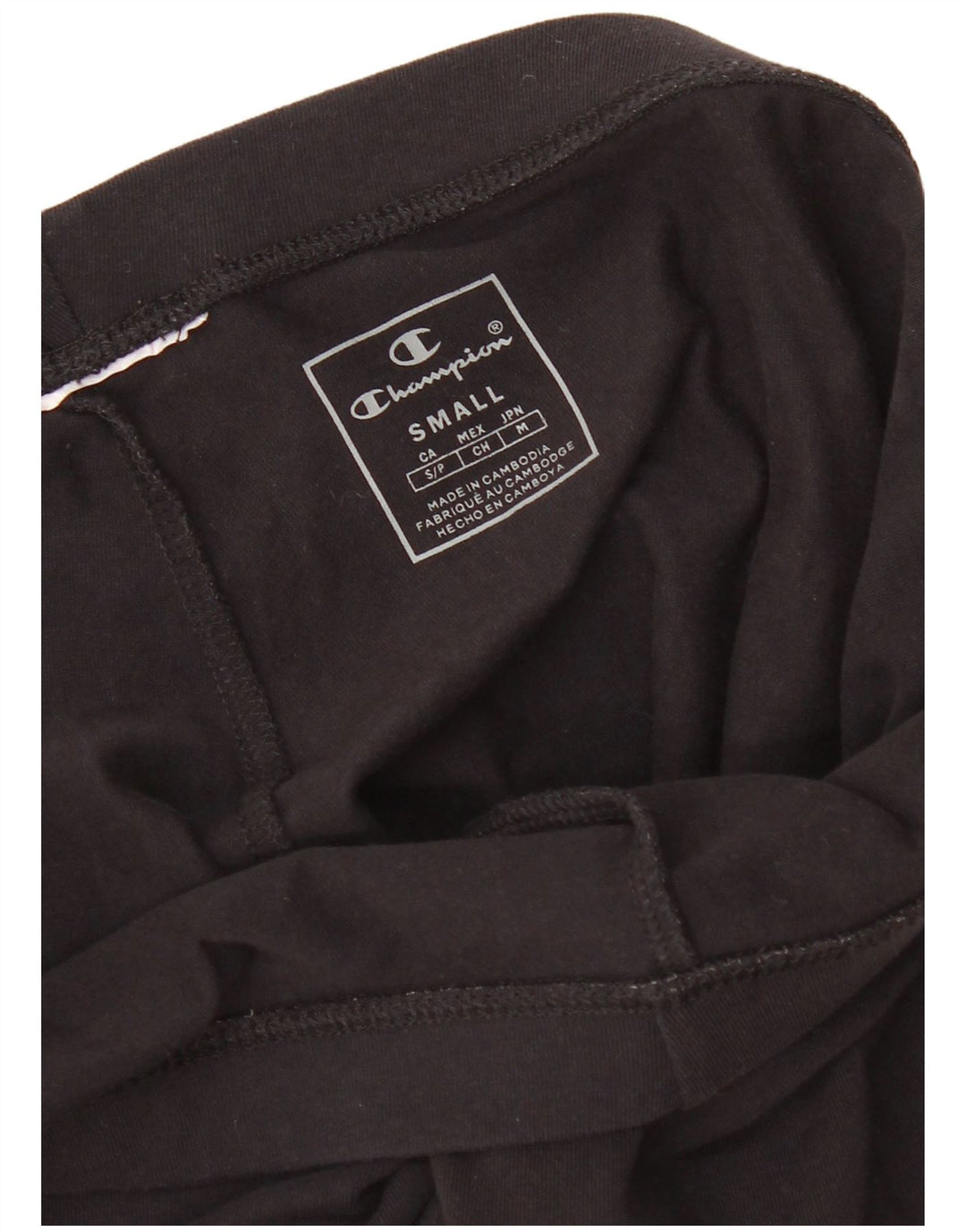 Champion Womens Graphic Capri Leggings UK 10 Small Black