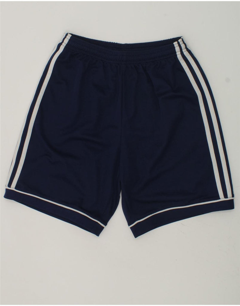 ADIDAS Boys Climalite Sport Shorts 13-14 Years Navy Blue Polyester | Vintage Adidas | Thrift | Second-Hand Adidas | Used Clothing | Messina Hembry 