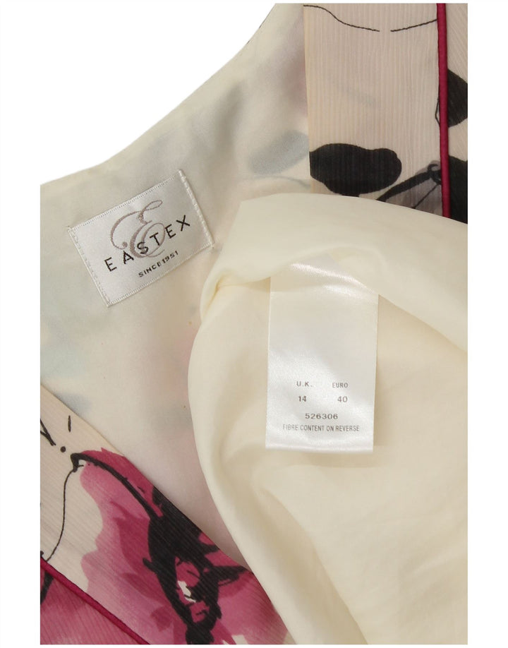 Eastex Womens A-Line Dress UK 14 Large Multicoloured Floral Polyester