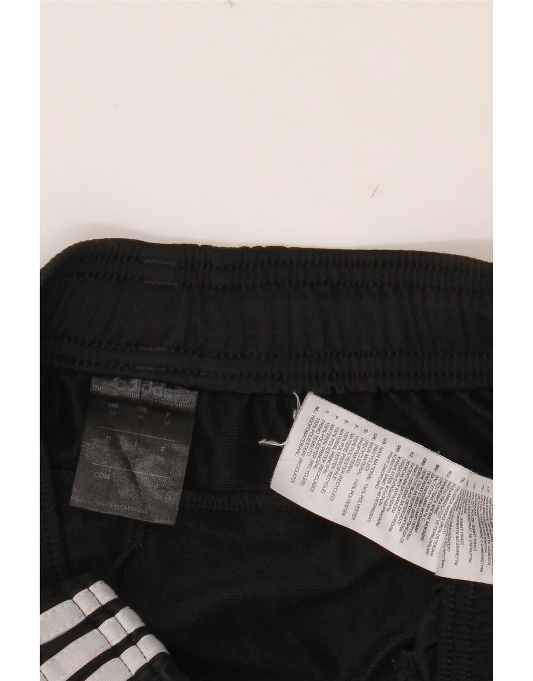 ADIDAS Mens Tracksuit Trousers Medium  Black Polyester