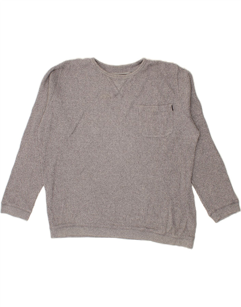 QUIKSILVER Mens Crew Neck Jumper Sweater XL Grey Cotton | Vintage Quiksilver | Thrift | Second-Hand Quiksilver | Used Clothing | Messina Hembry 