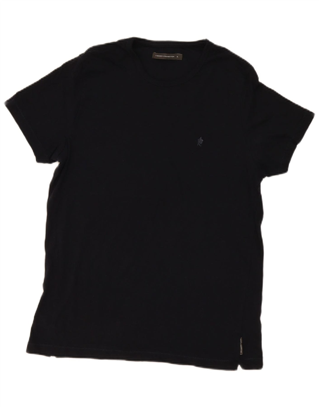 French Connection Mens T-Shirt Top XL Black Cotton