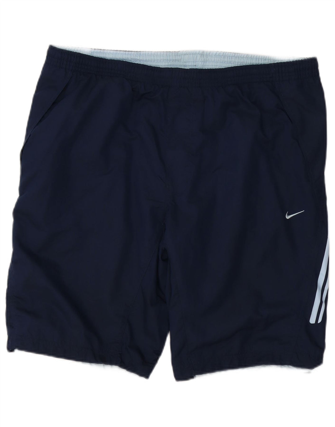 NIKE Mens Sport Shorts Large Navy Blue Polyester