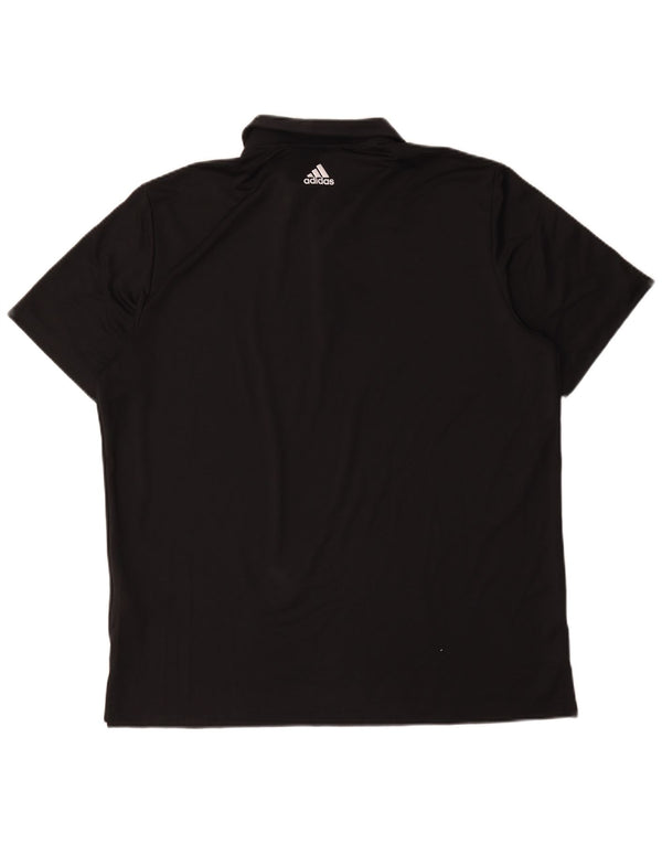 Adidas Mens Polo Shirt XL Black Polyester