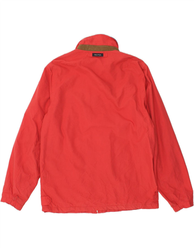 NAUTICA Mens Bomber Jacket UK 38 Medium Red Polyester Vintage Nautica and Second-Hand Nautica from Messina Hembry 