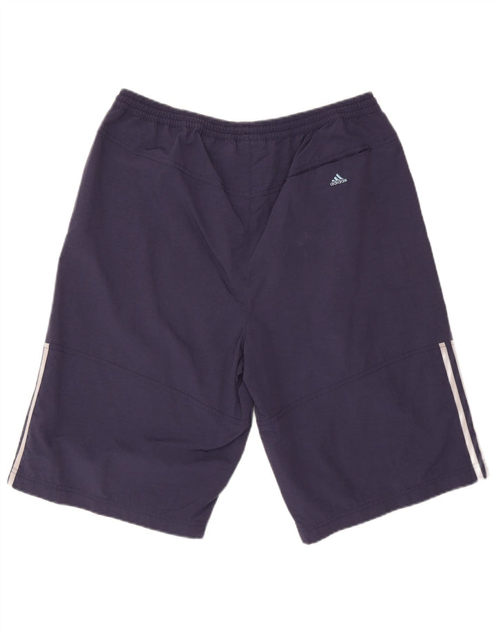 ADIDAS Mens Sport Shorts Large  Navy Blue Polyester