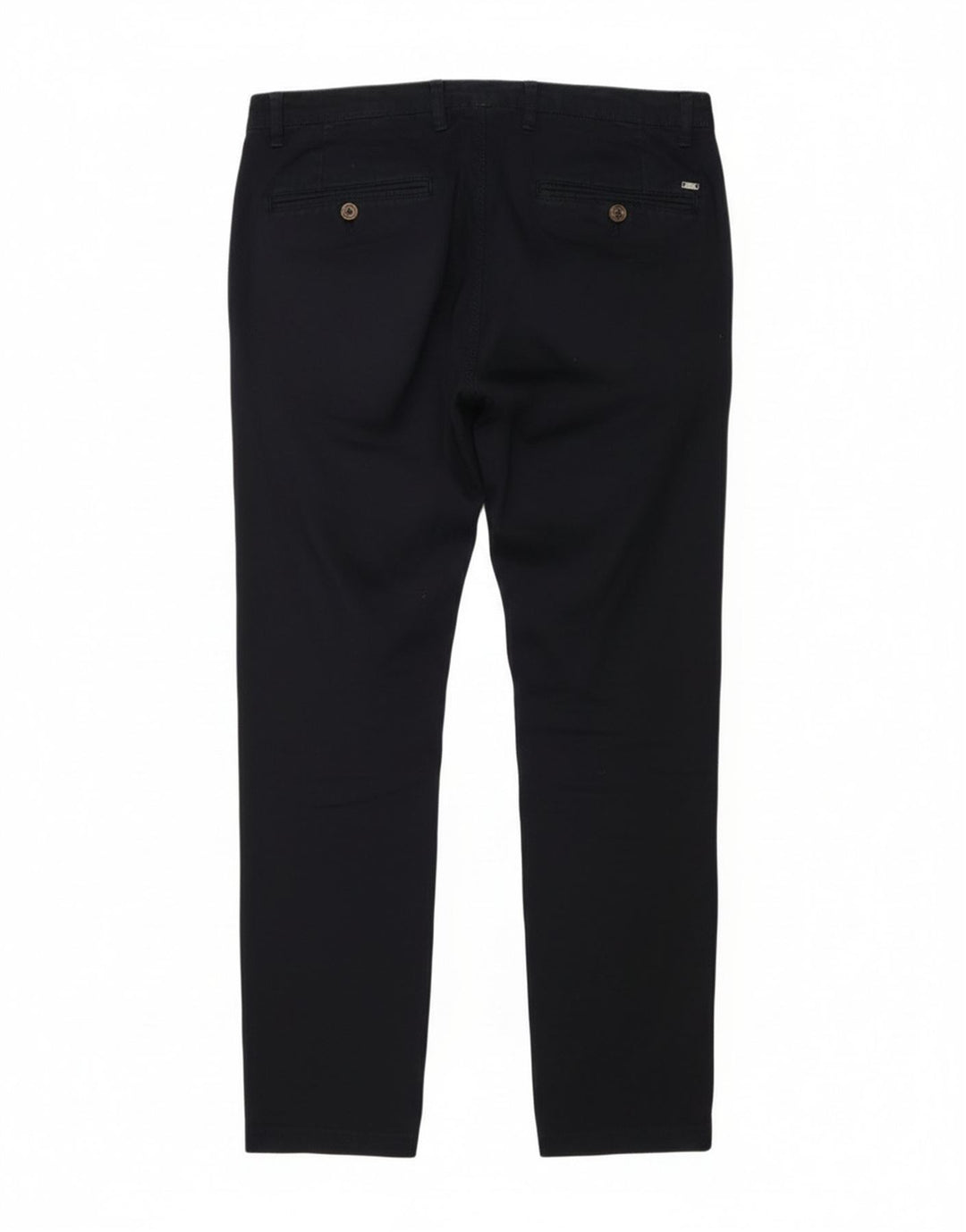 Liu Jo Mens Slim Chino Trousers IT 48 Medium W30 L28 Navy Blue Cotton