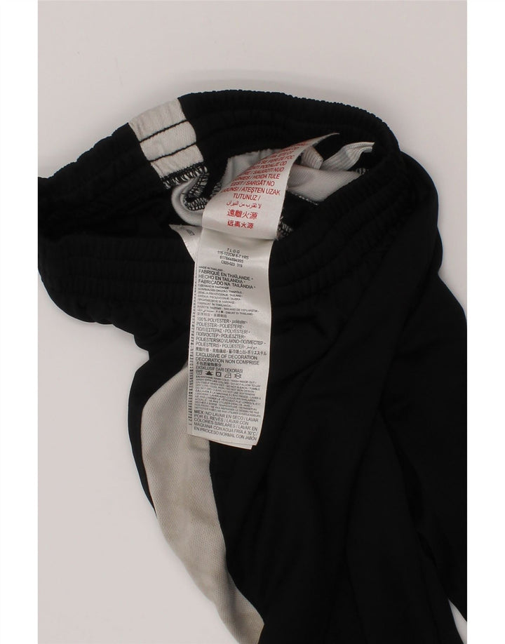 Nike Boys Tracksuit Trousers 6-7 Years Large Black Colourblock Polyester