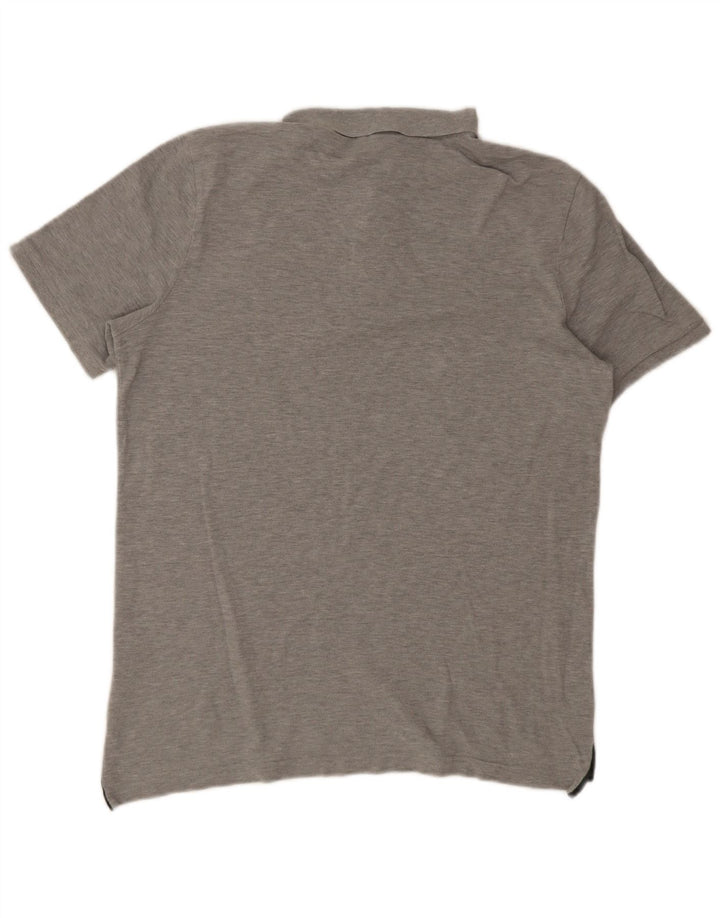 Nike Mens Polo Shirt Large Grey Flecked Cotton