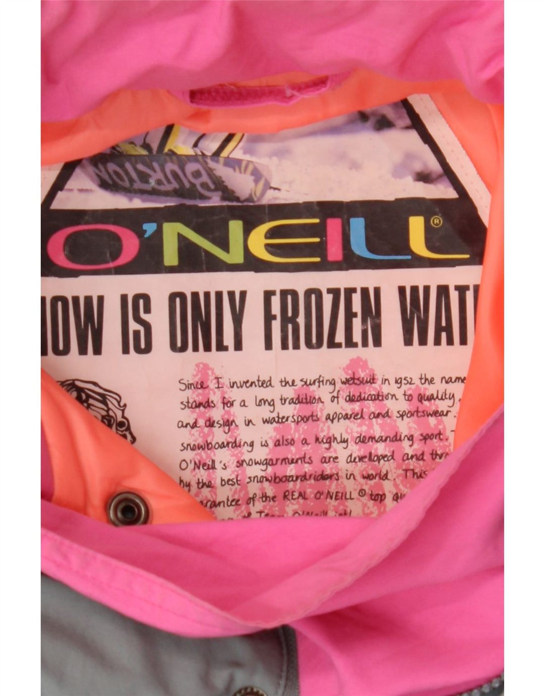 O'Neill Mens Graphic Anorak Ski Jacket UK 44 2XL Multicoloured Colourblock