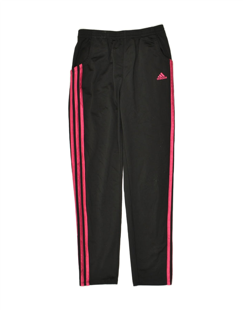 ADIDAS Girls Tracksuit Trousers 13-14 Years Large Black Polyester | Vintage Adidas | Thrift | Second-Hand Adidas | Used Clothing | Messina Hembry 