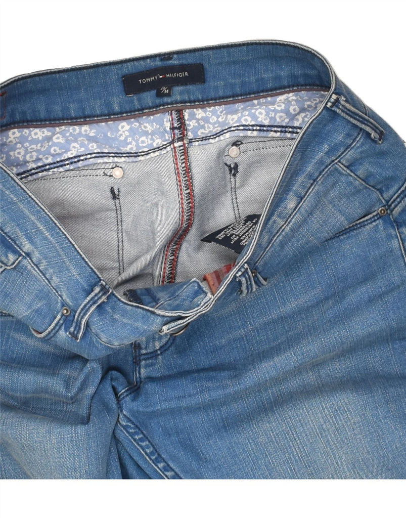 TOMMY HILFIGER Womens Slim Jeans W29 L30 Blue Cotton | Vintage Tommy Hilfiger | Thrift | Second-Hand Tommy Hilfiger | Used Clothing | Messina Hembry 