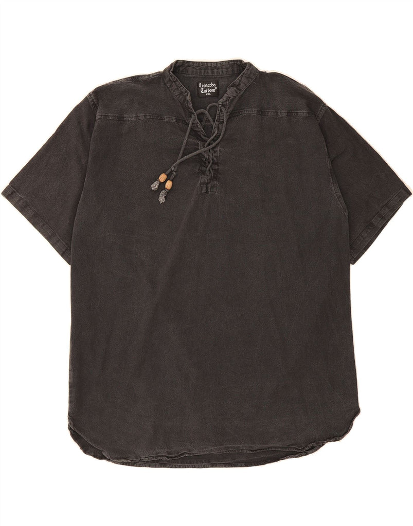 LEORNADO CARBONE Mens T-Shirt Top 2XL Grey Vintage Leornado Carbone and Second-Hand Leornado Carbone from Messina Hembry 