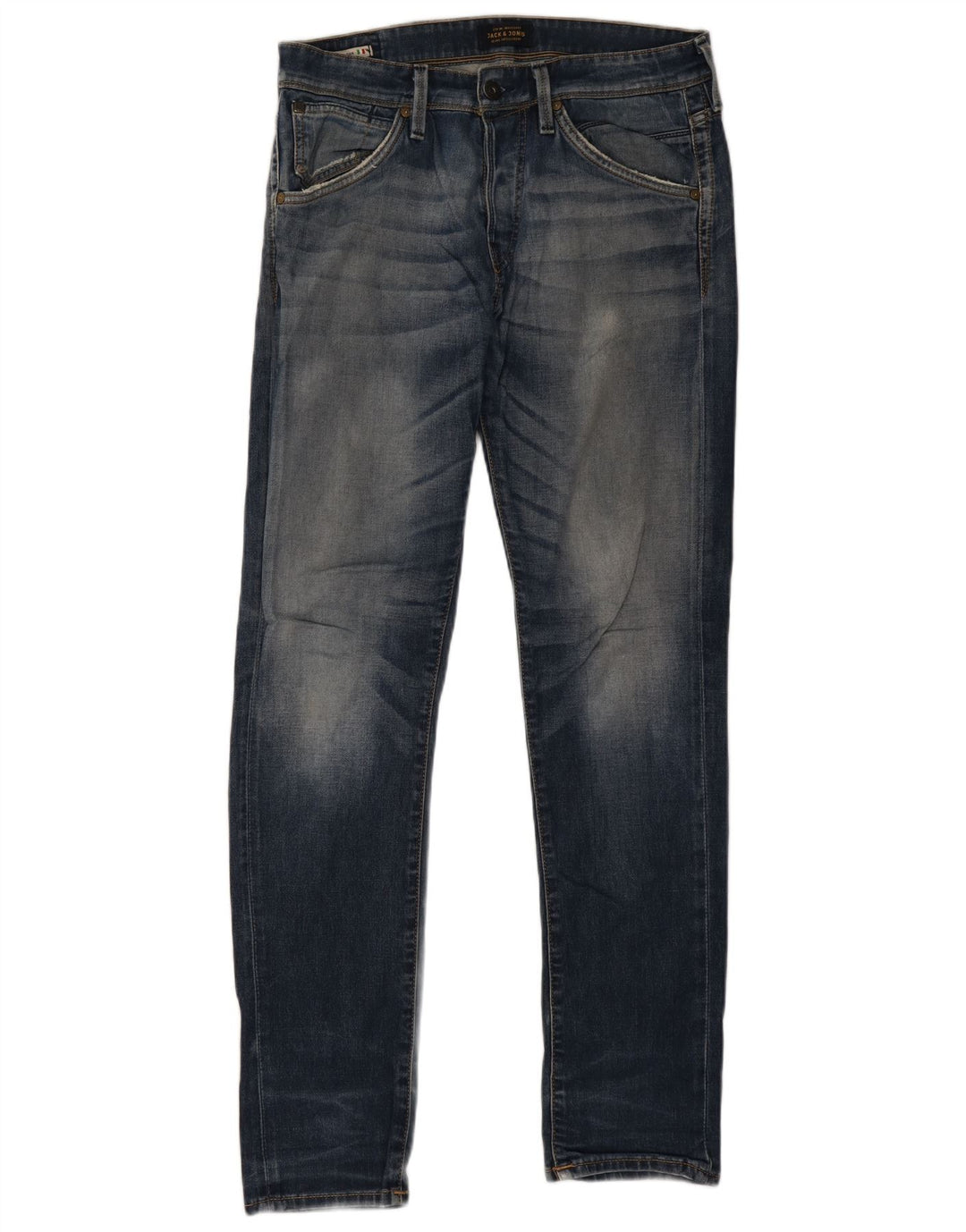 Jack & Jones Mens GLENN Slim Jeans W32 L32 Blue Cotton