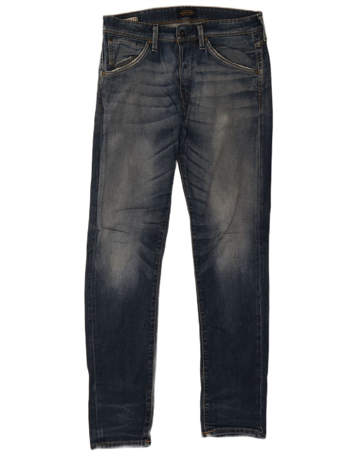 Jack & Jones Mens GLENN Slim Jeans W32 L32 Blue Cotton