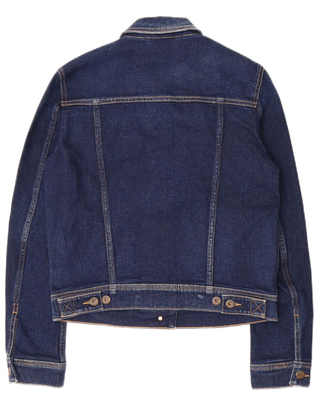 MUSTANG Womens Denim Jacket UK 14 Medium Navy Blue