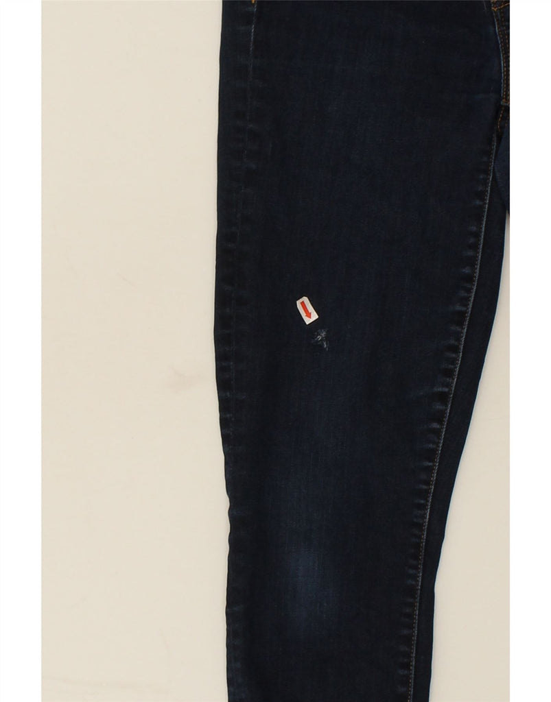 J. CREW Mens Stretch Skinny Jeans W27 L30 Navy Blue Cotton | Vintage J. Crew | Thrift | Second-Hand J. Crew | Used Clothing | Messina Hembry 