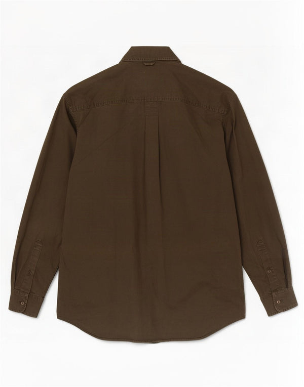 Timberland Mens Shirt Medium Khaki Cotton