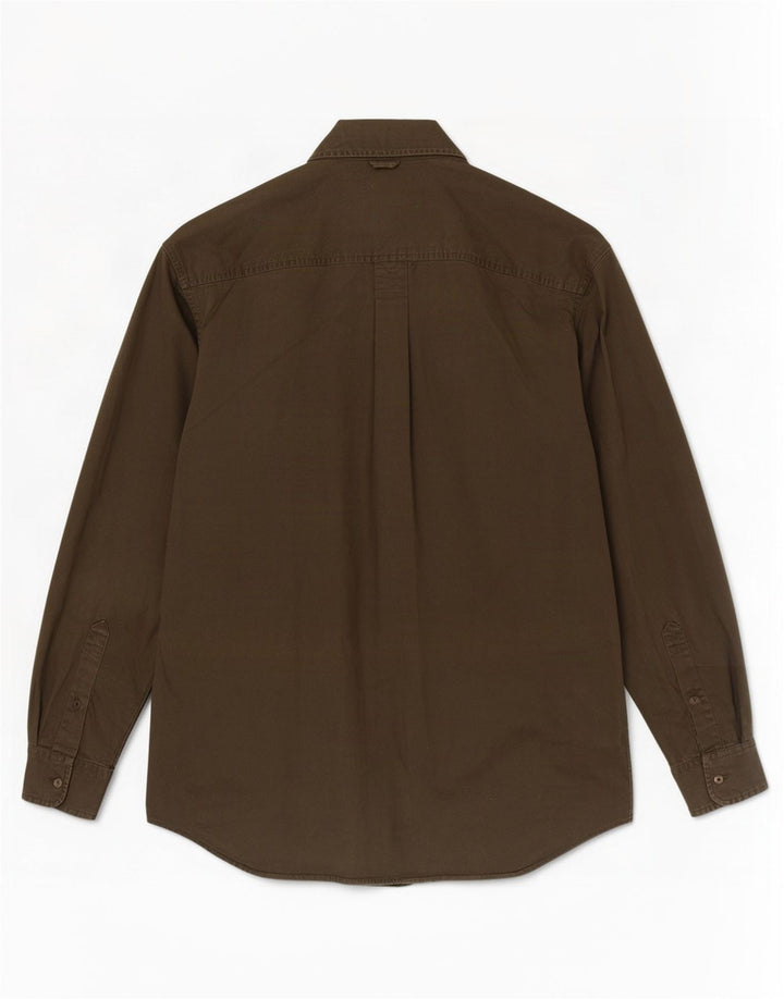 Timberland Mens Shirt Medium Khaki Cotton
