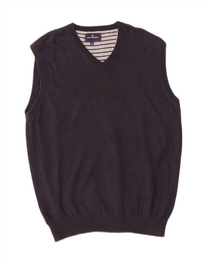 Marks & Spencer Mens Blue Harbour Vest Tank Top Medium Navy Blue Cotton