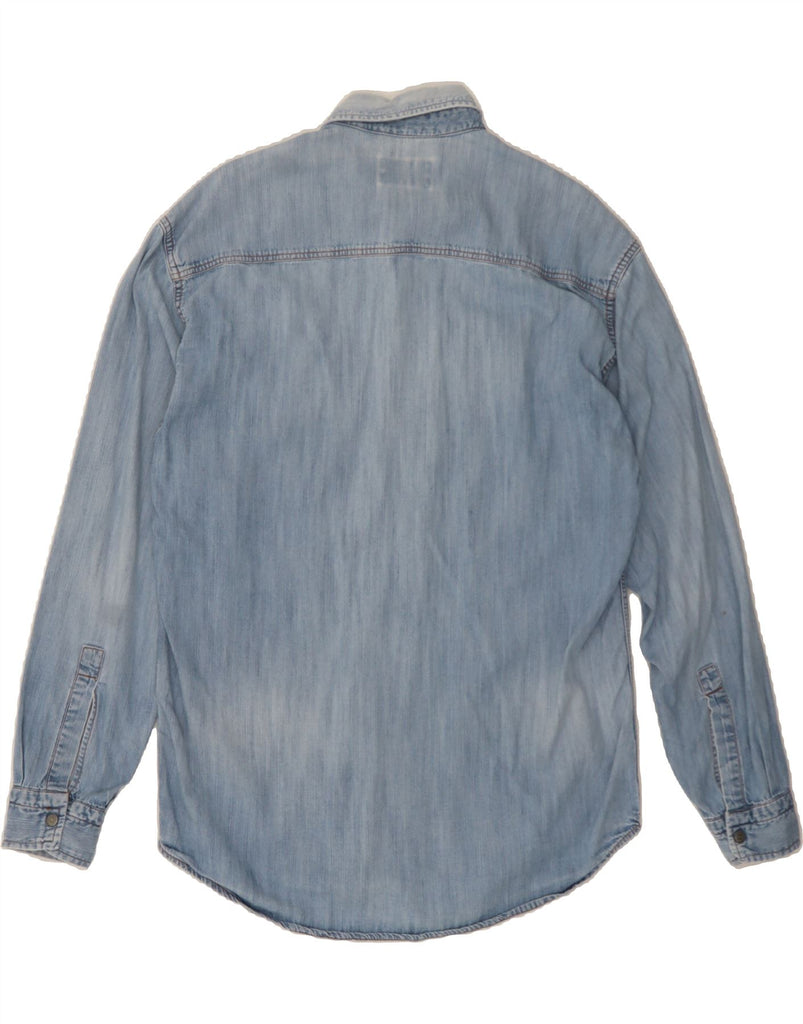 WAMPUM Mens Denim Shirt Medium Blue Vintage Wampum and Second-Hand Wampum from Messina Hembry 