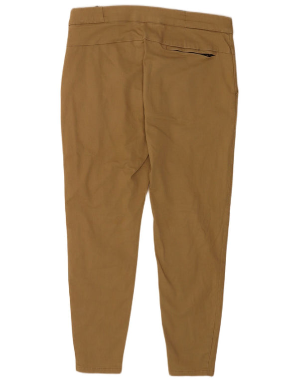 Zara Mens Skinny Cropped Trousers XL W34 L26 Khaki Cotton